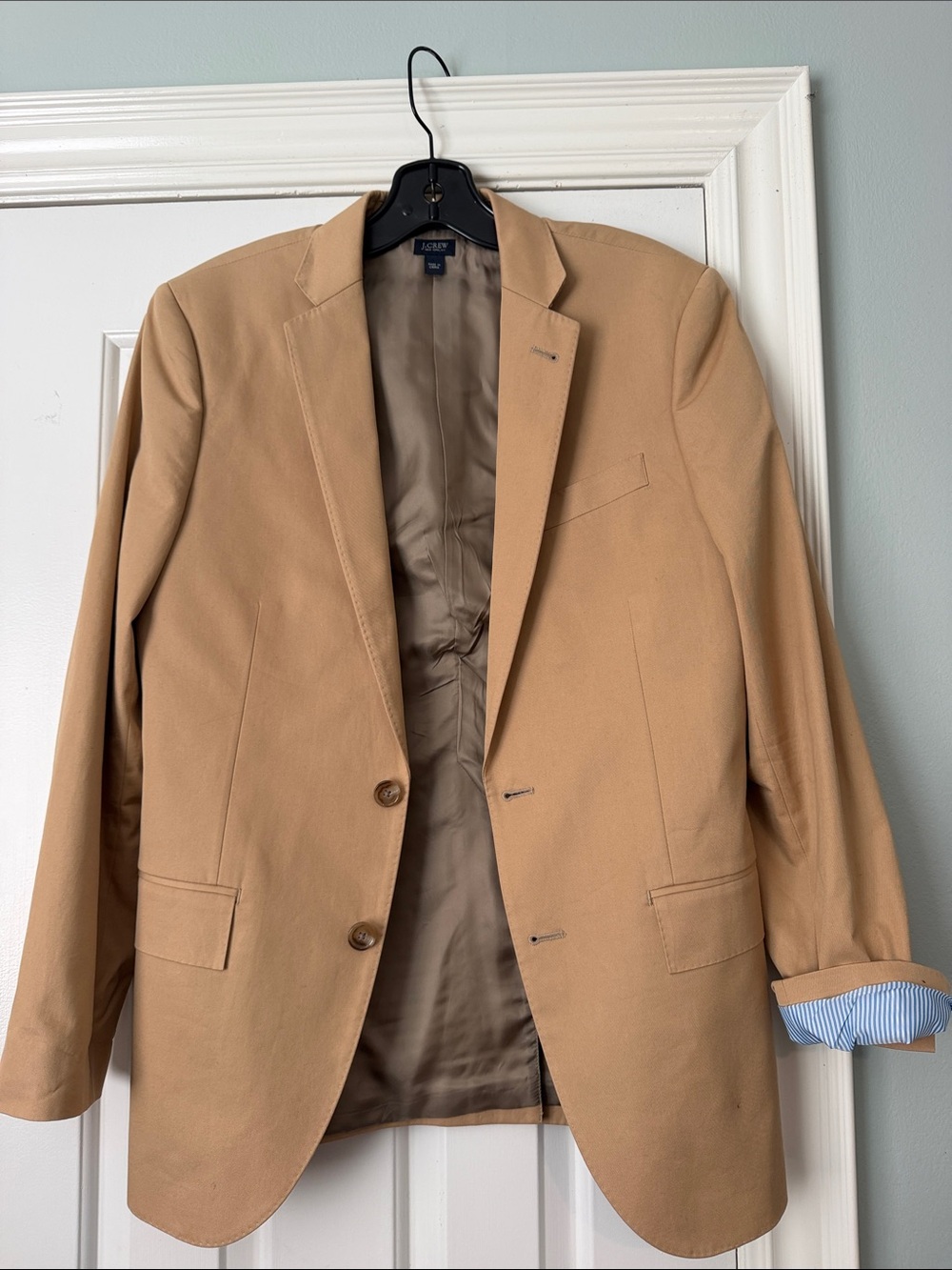 J. Crew Men's Ludlow Camel/Tan Two-Button Blazer